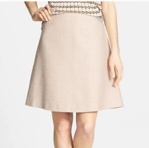 TORY BURCH Denise Skirt in Harbor Island, Cream Textured A-line Skirt 8